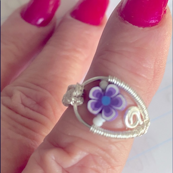 Handmade wire wrapped ring - Picture 2 of 5